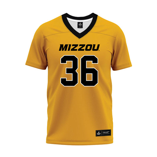 Missouri - NCAA Football : Sean Gross - Gold Premium Football Jersey-0