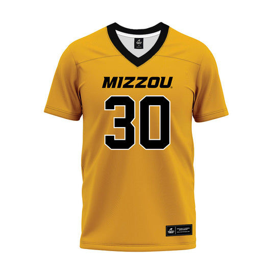 Missouri - NCAA Football : CJ Bass III - Gold Premium Football Jersey-0
