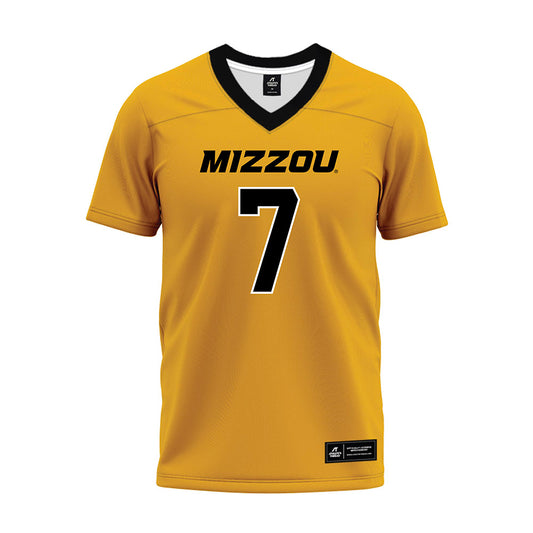 Missouri - NCAA Football : Gavin Sidwar - Gold Premium Football Jersey-0