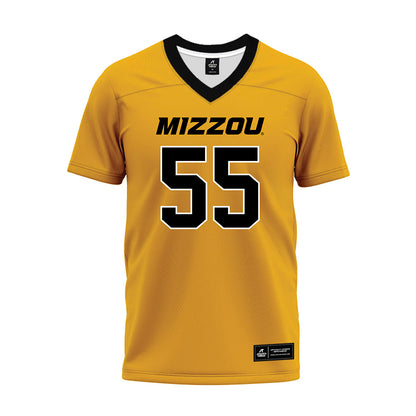 Missouri - NCAA Football : Will Kemna - Gold Premium Football Jersey-0