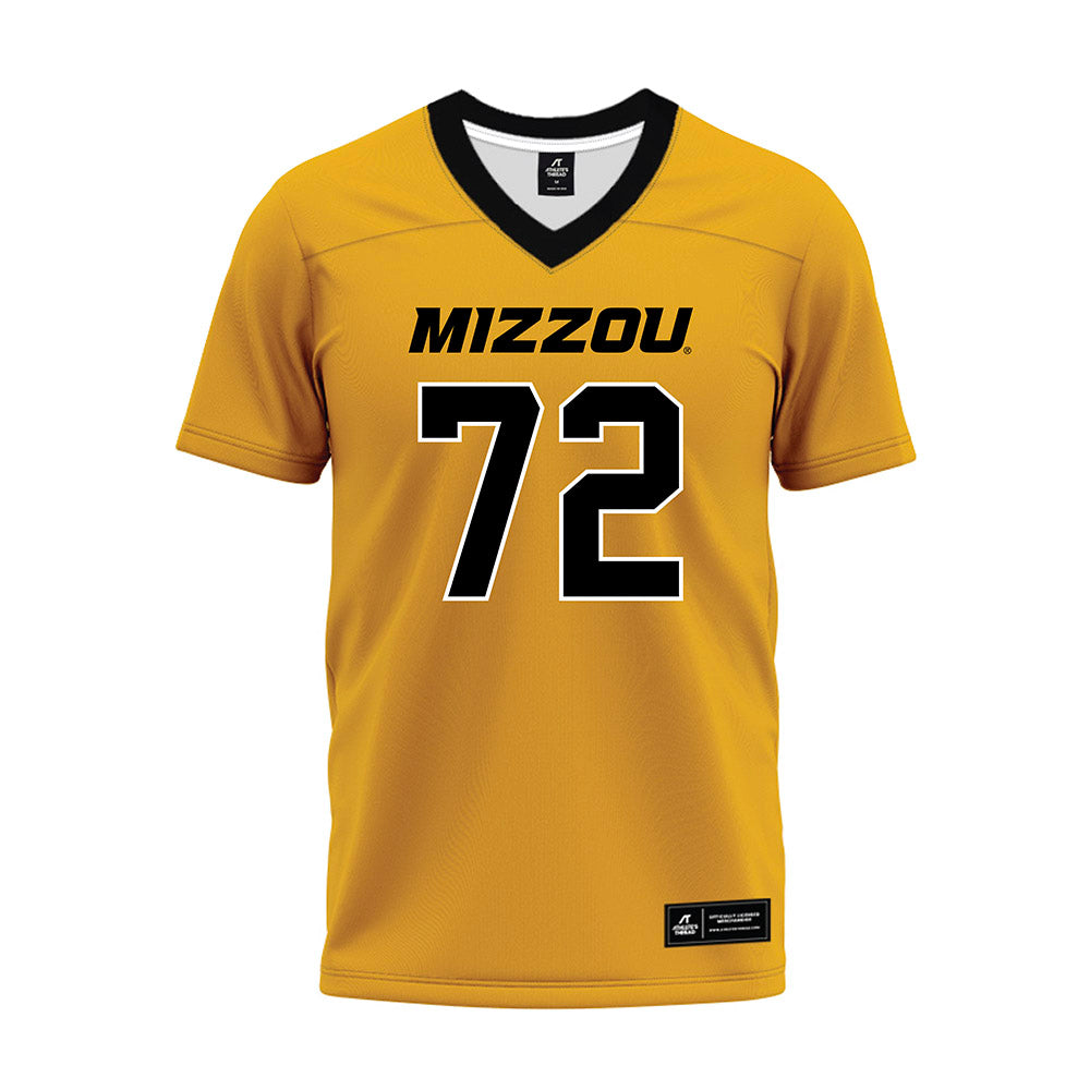 Missouri - NCAA Football : Colin Sorensen - Gold Premium Football Jersey-0