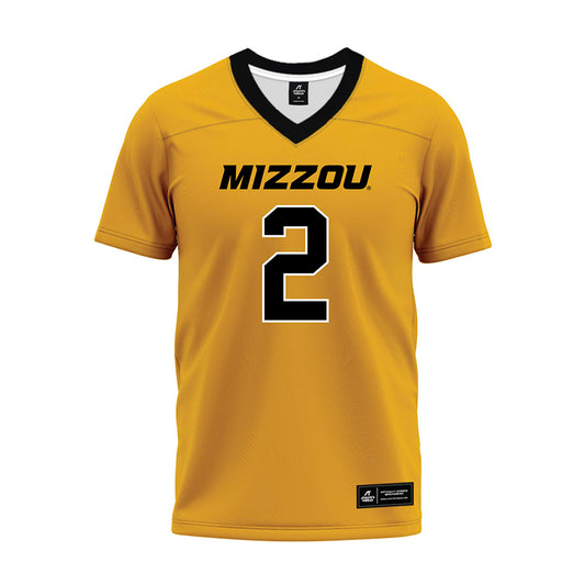 Missouri - NCAA Football : Caleb Goodie - Gold Premium Football Jersey-0