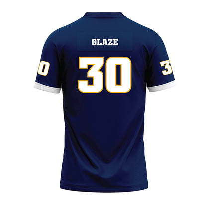 UTC - NCAA Football : Kelby Glaze - Navy Premium Football Jersey-1