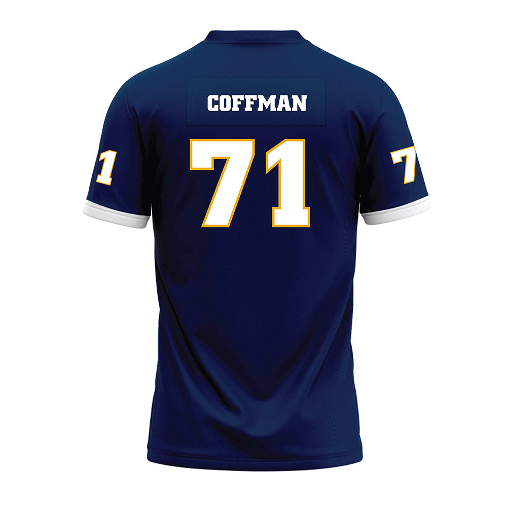 UTC - NCAA Football : Connor Coffman - Navy Premium Football Jersey-1