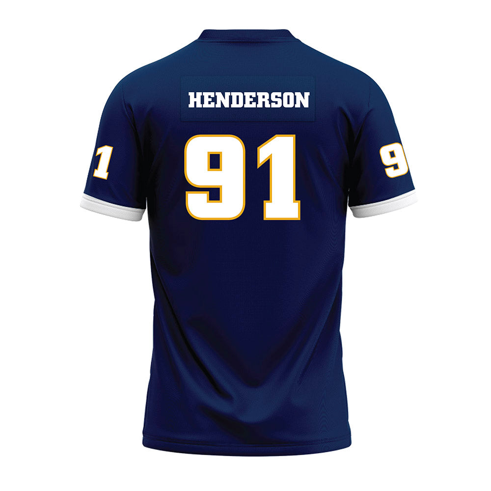 UTC - NCAA Football : Montrell Henderson - Navy Premium Football Jersey-1