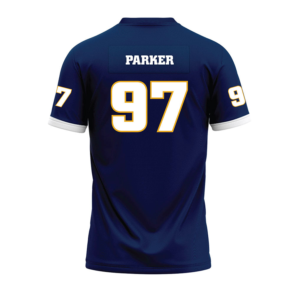 UTC - NCAA Football : Xavier Parker - Navy Premium Football Jersey-1