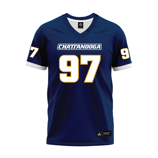 UTC - NCAA Football : Xavier Parker - Navy Premium Football Jersey-0