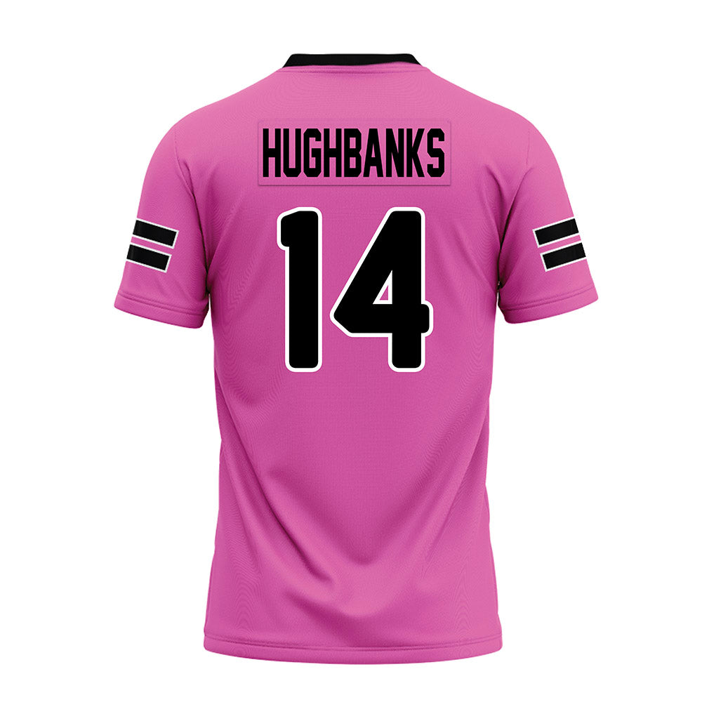 Ohio - NCAA Football : Marcus Hughbanks - Pink Premium Football Jersey-1