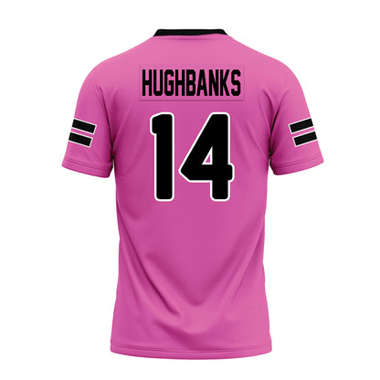 Ohio - NCAA Football : Marcus Hughbanks - Pink Premium Football Jersey-1