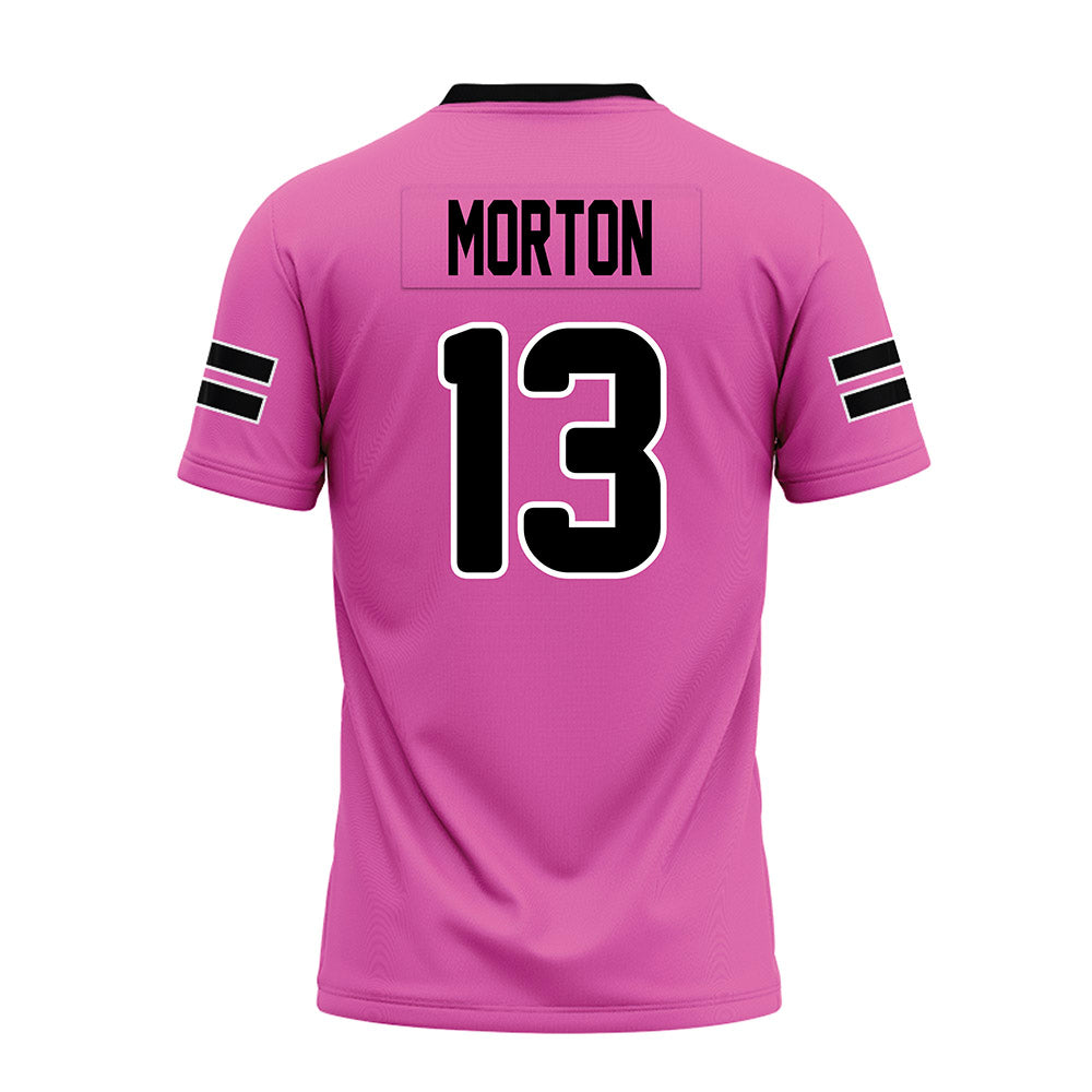 Ohio - NCAA Football : DJ Morton - Pink Premium Football Jersey-1