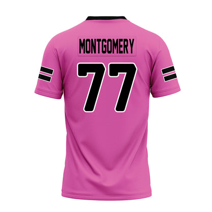 Ohio - NCAA Football : Mike Montgomery - Pink Premium Football Jersey-1