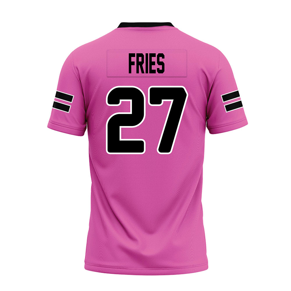Ohio - NCAA Football : Jack Fries - Pink Premium Football Jersey-1