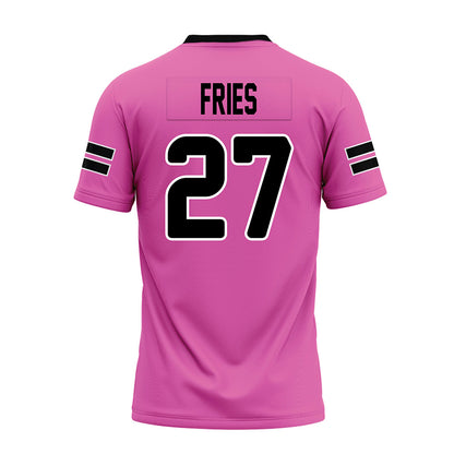 Ohio - NCAA Football : Jack Fries - Pink Premium Football Jersey-1