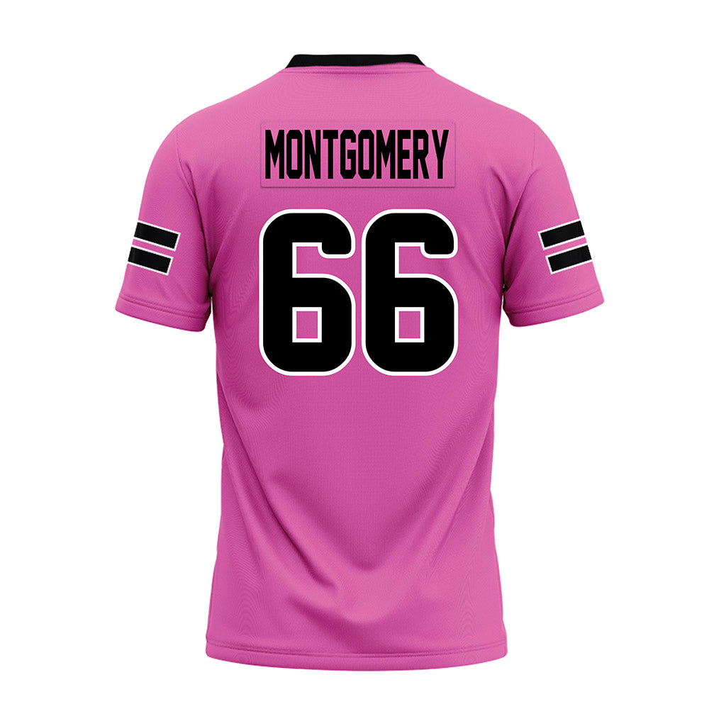 Ohio - NCAA Football : Michael Montgomery - Pink Premium Football Jersey-1