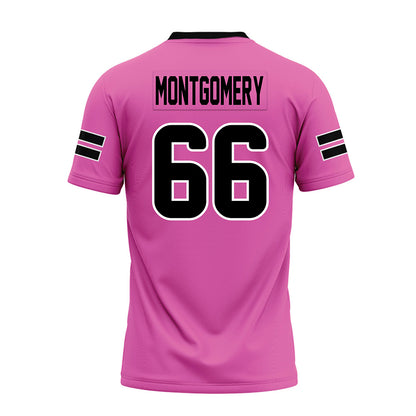 Ohio - NCAA Football : Michael Montgomery - Pink Premium Football Jersey-1
