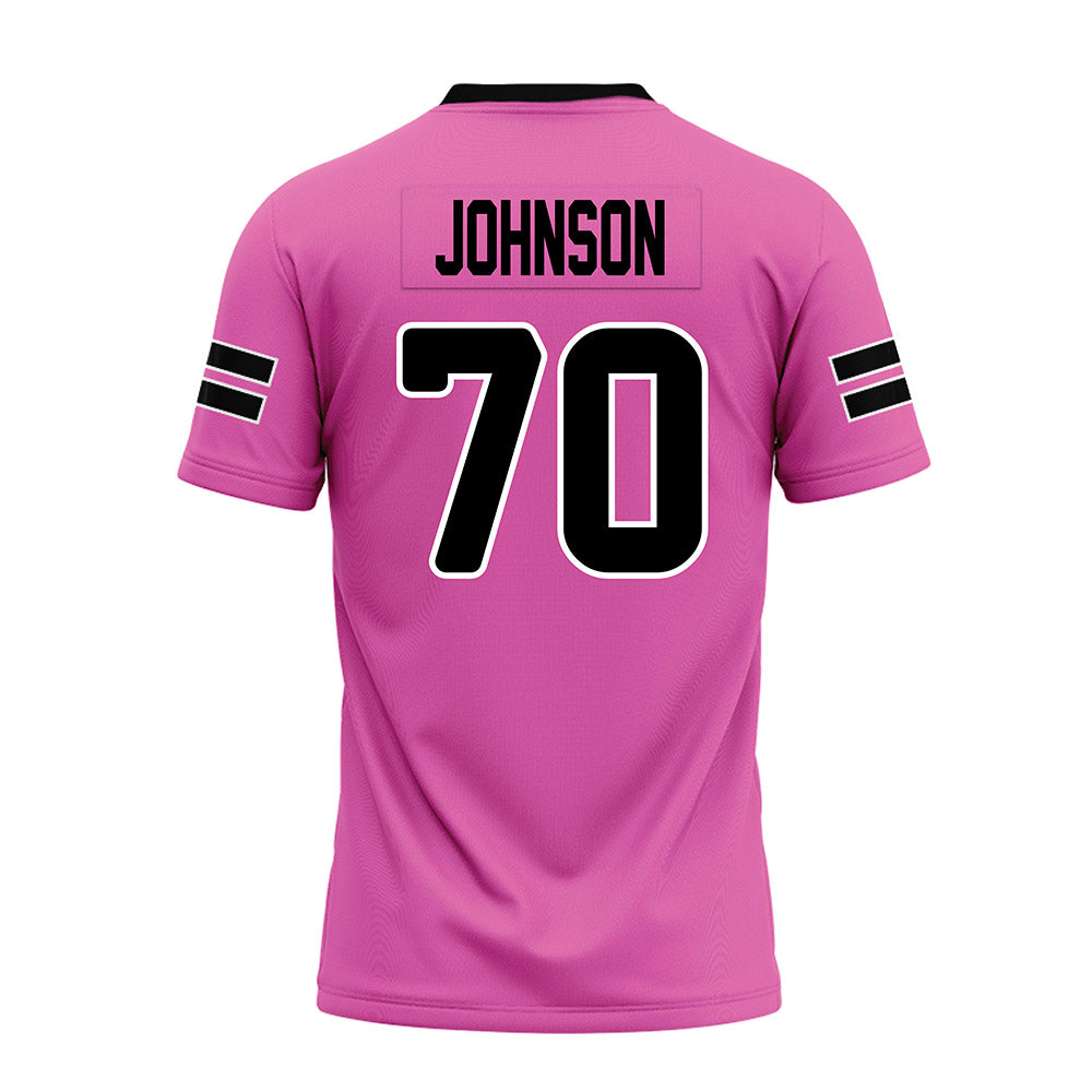 Ohio - NCAA Football : Joshua Johnson - Pink Premium Football Jersey-1