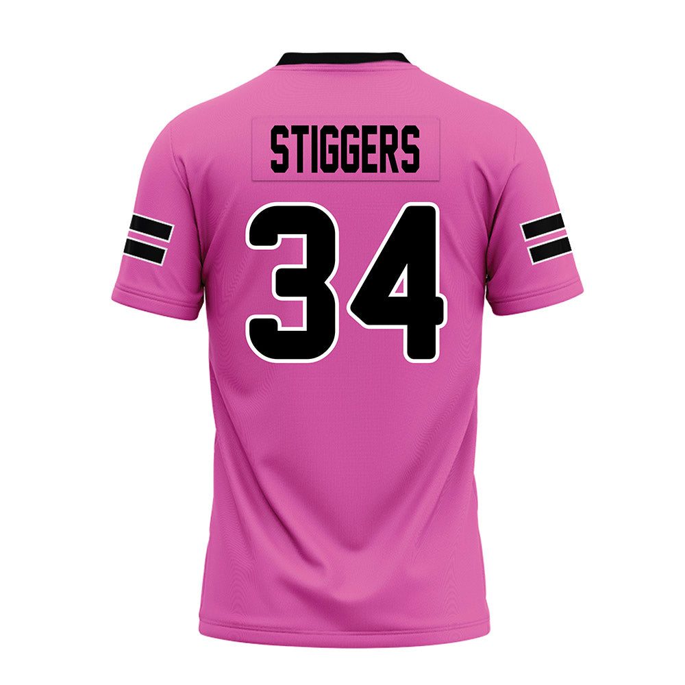 Ohio - NCAA Football : Troy Stiggers - Pink Premium Football Jersey-1