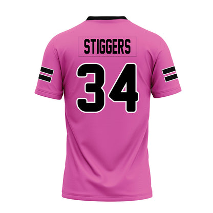 Ohio - NCAA Football : Troy Stiggers - Pink Premium Football Jersey-1