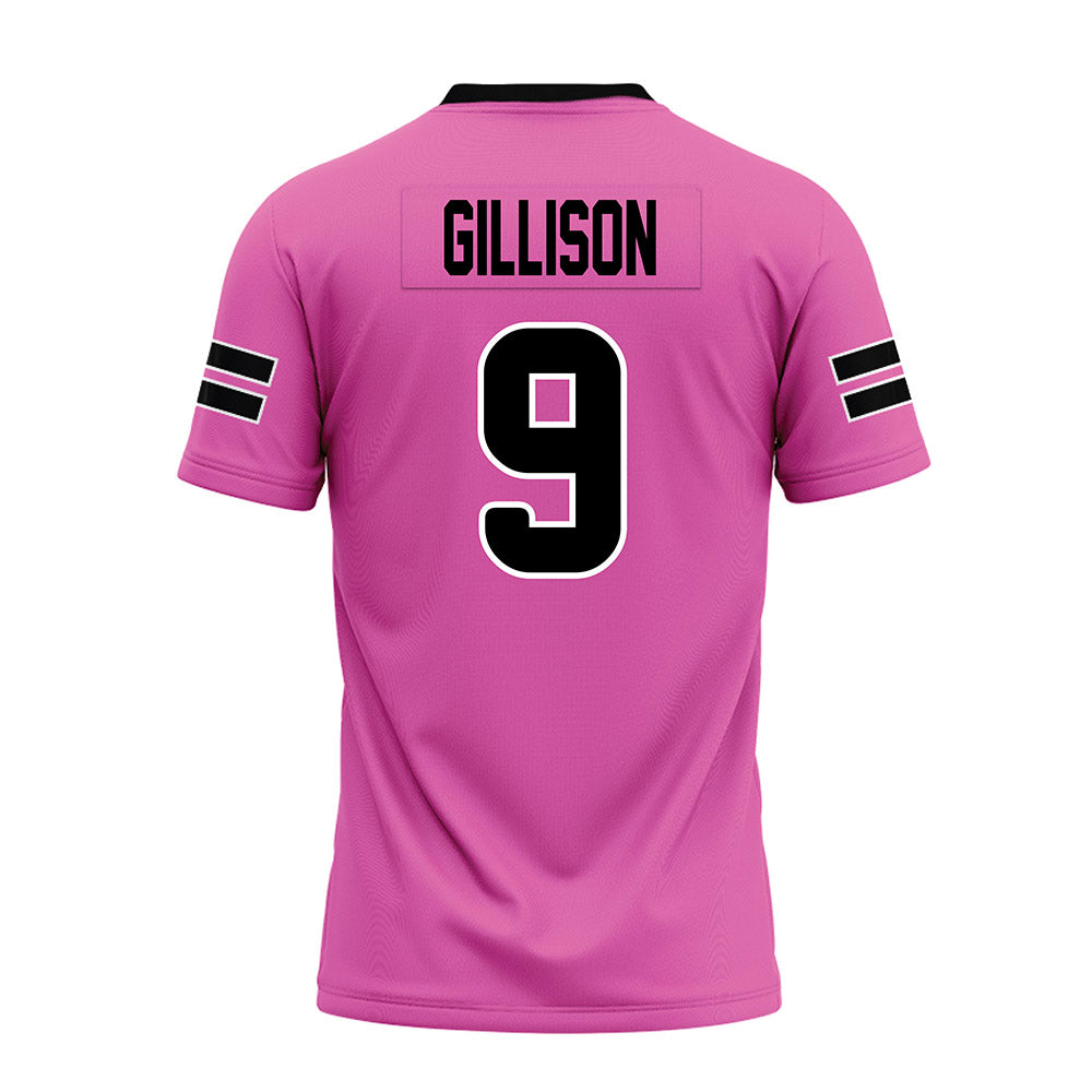 Ohio - NCAA Football : Ty Gillison - Pink Premium Football Jersey-1