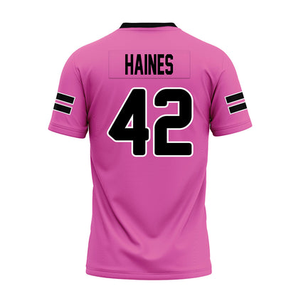 Ohio - NCAA Football : Magnus Haines - Pink Premium Football Jersey-1