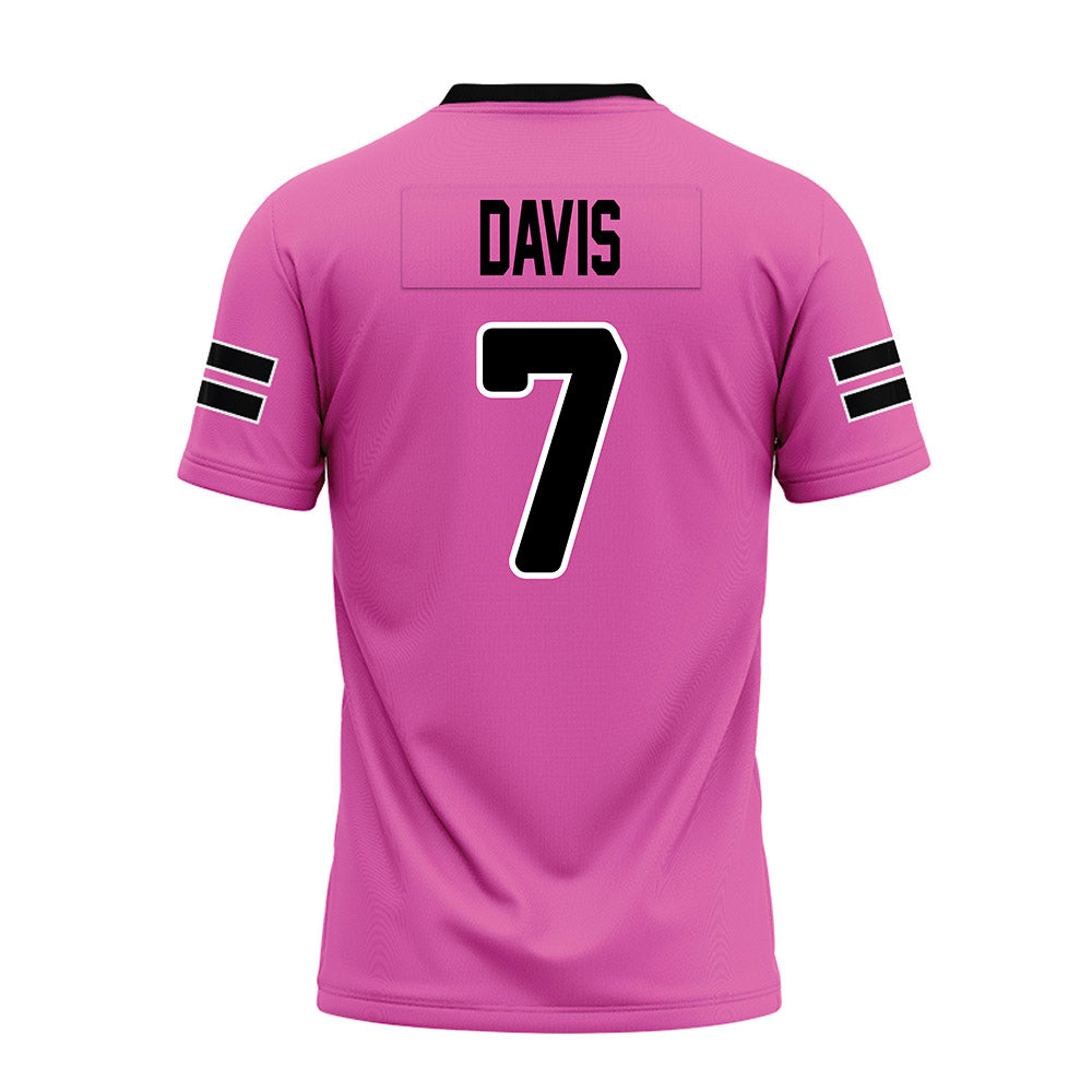 Ohio - NCAA Football : Levi Davis - Pink Premium Football Jersey-1