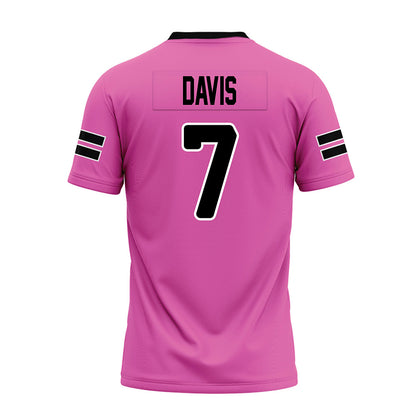 Ohio - NCAA Football : Levi Davis - Pink Premium Football Jersey-1