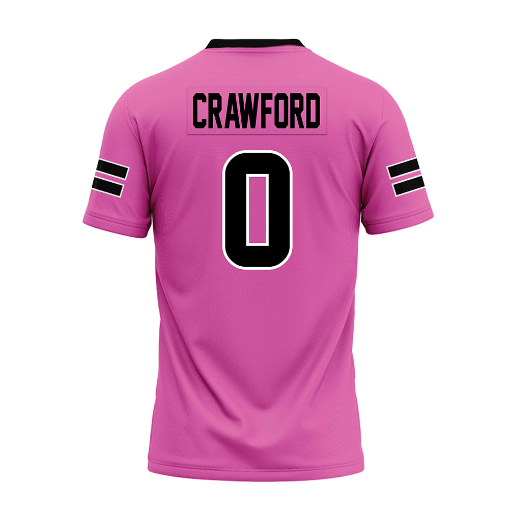 Ohio - NCAA Football : Delaney Crawford - Pink Premium Football Jersey-1