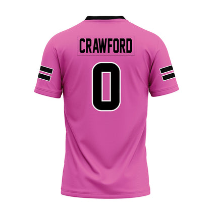 Ohio - NCAA Football : Delaney Crawford - Pink Premium Football Jersey-1