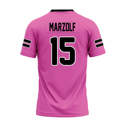 Ohio - NCAA Football : William Marzolf - Pink Premium Football Jersey-1