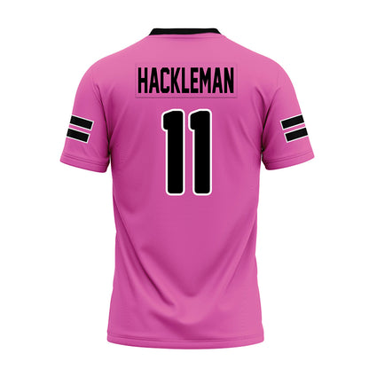 Ohio - NCAA Football : Zach Hackleman - Pink Premium Football Jersey-1
