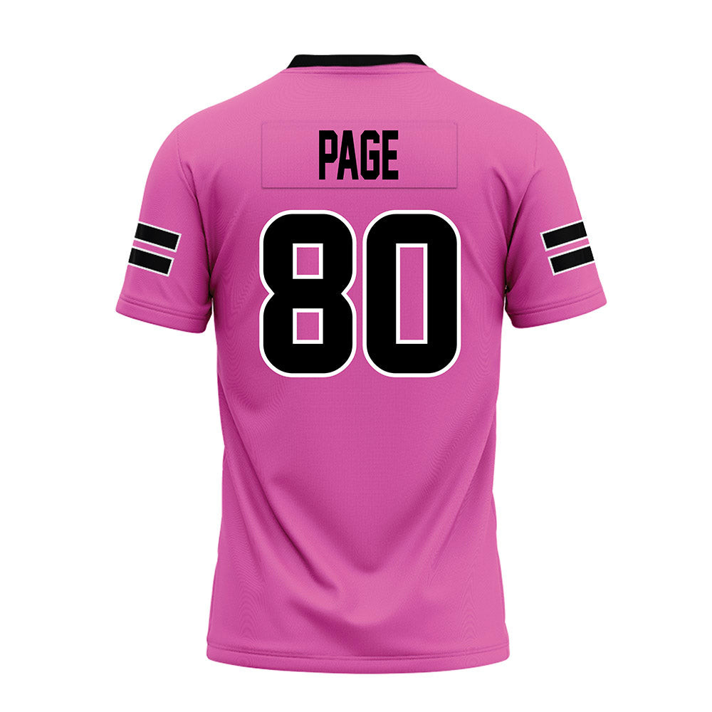 Ohio - NCAA Football : Kaden Page - Pink Premium Football Jersey-1