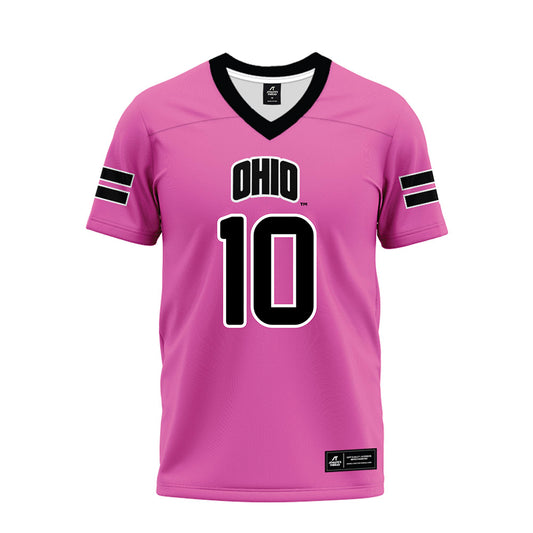 Ohio - NCAA Football : Drayden Pavey - Pink Premium Football Jersey-0