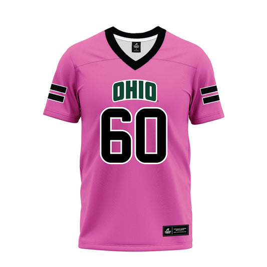 Ohio - NCAA Football : Colton Crosley - Pink Premium Football Jersey-0