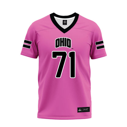 Ohio - NCAA Football : Cassius Hulbert - Pink Premium Football Jersey-0
