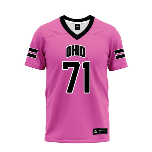 Ohio - NCAA Football : Cassius Hulbert - Pink Premium Football Jersey-0