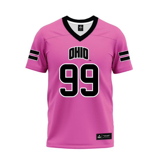 Ohio - NCAA Football : Ty Neubert - Pink Premium Football Jersey-0