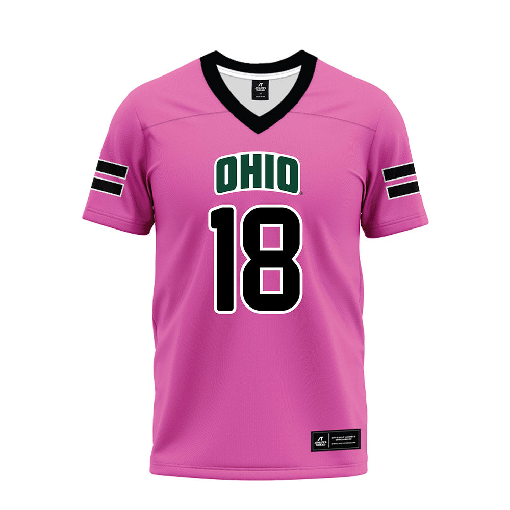 Ohio - NCAA Football : Andrew Vera - Pink Premium Football Jersey-0