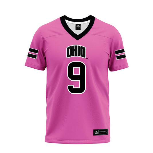 Ohio - NCAA Football : Ty Gillison - Pink Premium Football Jersey-0