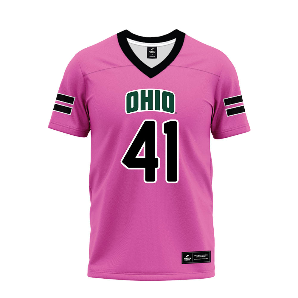 Ohio - NCAA Football : Colin Wooldridge - Pink Premium Football Jersey-0
