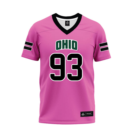 Ohio - NCAA Football : Owen Schaadt - Pink Premium Football Jersey-0