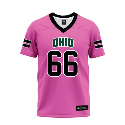 Ohio - NCAA Football : Michael Montgomery - Pink Premium Football Jersey-0