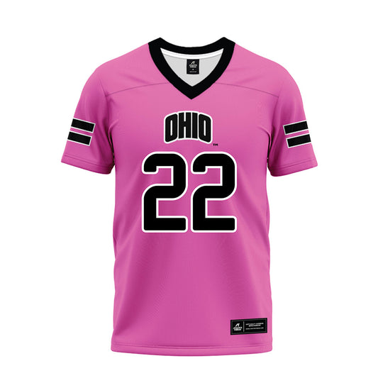 Ohio - NCAA Football : Michael Taylor - Pink Premium Football Jersey-0
