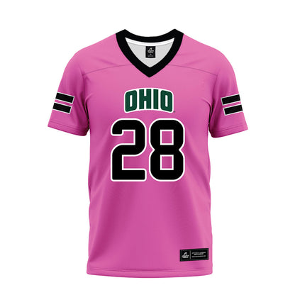 Ohio - NCAA Football : Kindall Brown - Pink Premium Football Jersey-0