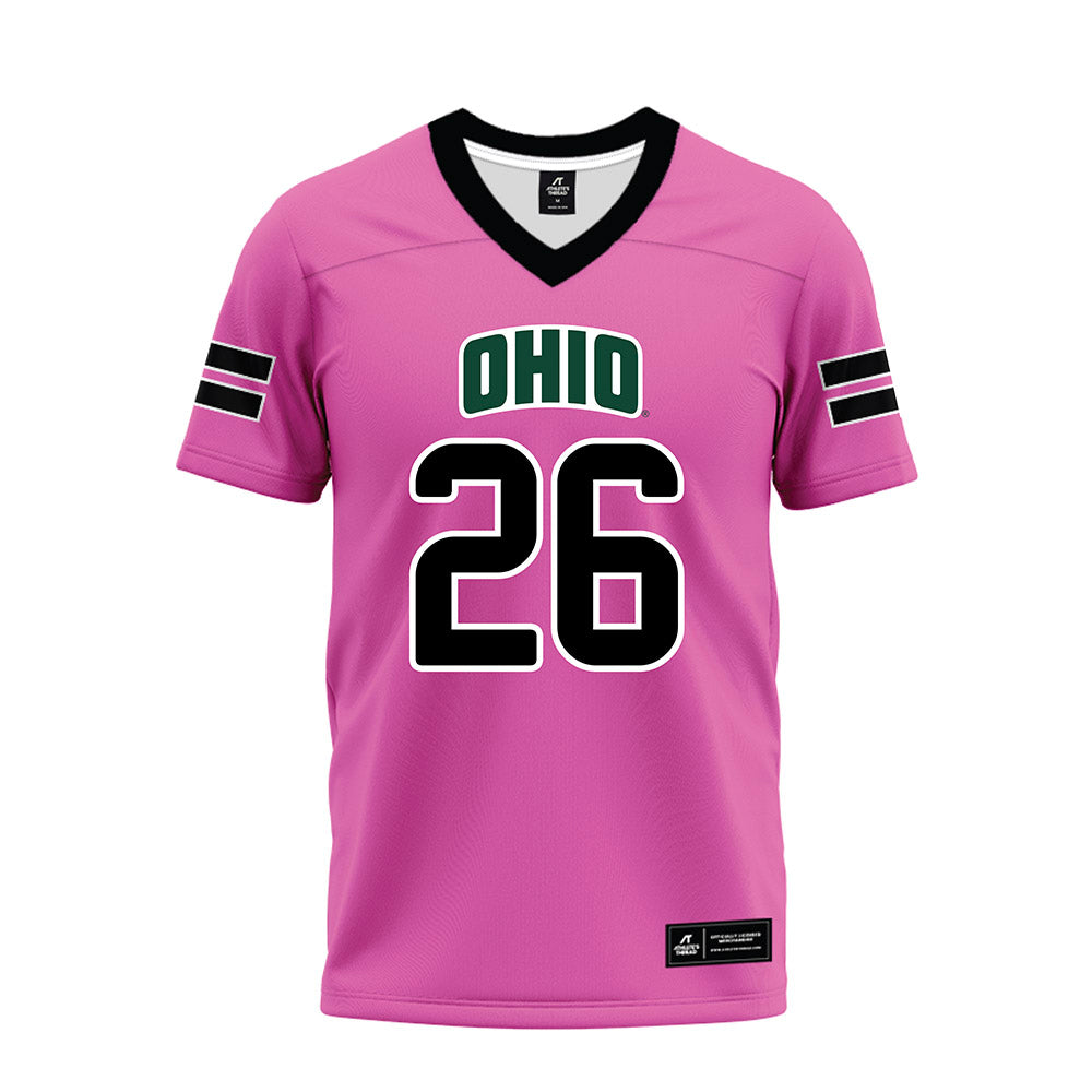 Ohio - NCAA Football : Tyson Long - Pink Premium Football Jersey-0
