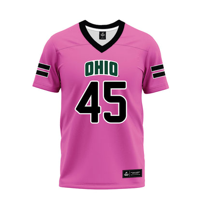 Ohio - NCAA Football : Brady Wharton - Pink Premium Football Jersey-0