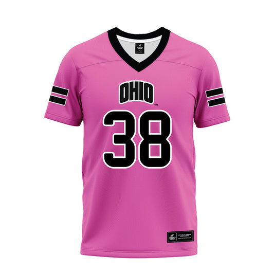 Ohio - NCAA Football : Dominic Konopka - Pink Premium Football Jersey-0