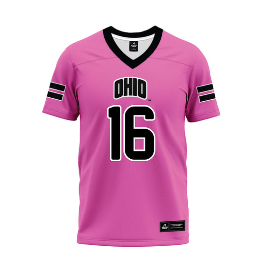 Ohio - NCAA Football : Ryan Miller - Pink Premium Football Jersey-0
