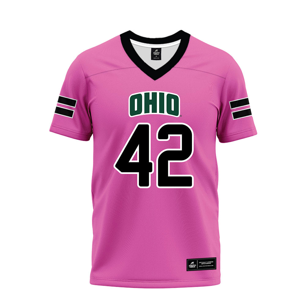 Ohio - NCAA Football : Magnus Haines - Pink Premium Football Jersey-0