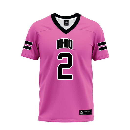 Ohio - NCAA Football : DJ Walker - Pink Premium Football Jersey-0