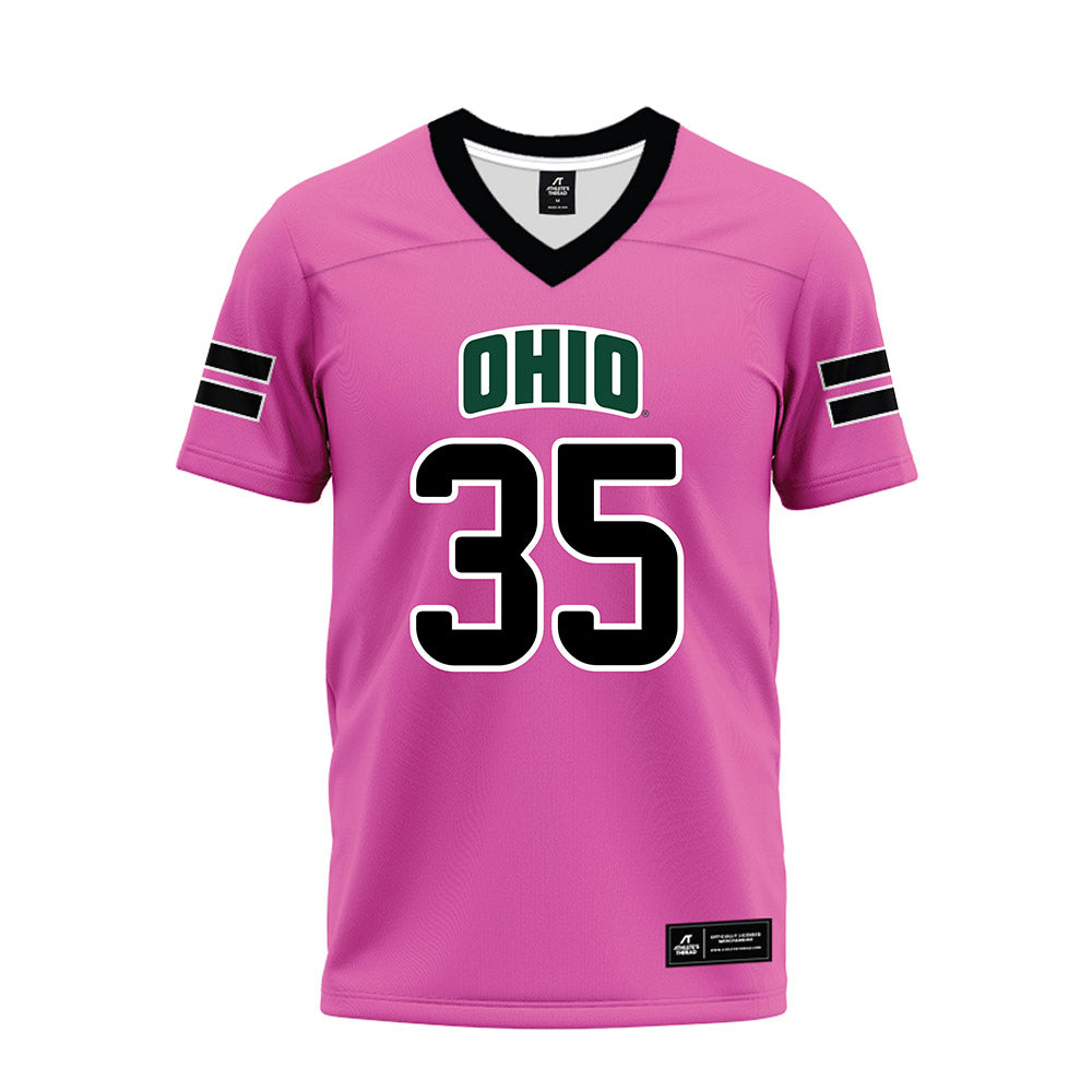 Ohio - NCAA Football : Michael Capen - Pink Premium Football Jersey-0